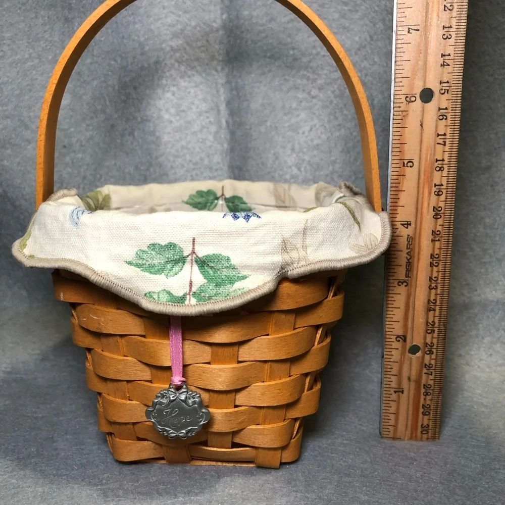 LONGABERGER 2001 HORIZON OF HOPE BASKET FOR THE AMERICAN CANCER SOCIETY
